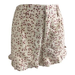 Altar’d‎ state white floral eyelet lace ruffled hem shorts size small brand new